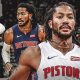 Derrick Rose of Detroit Pistons