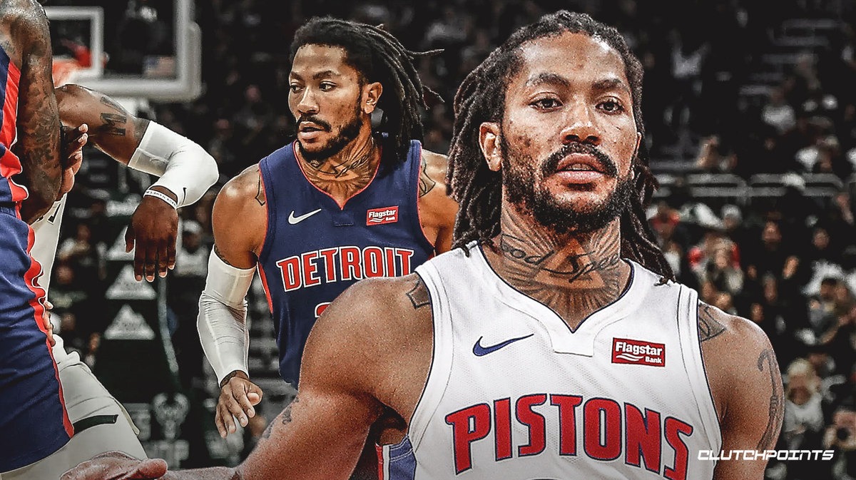 Derrick Rose of Detroit Pistons