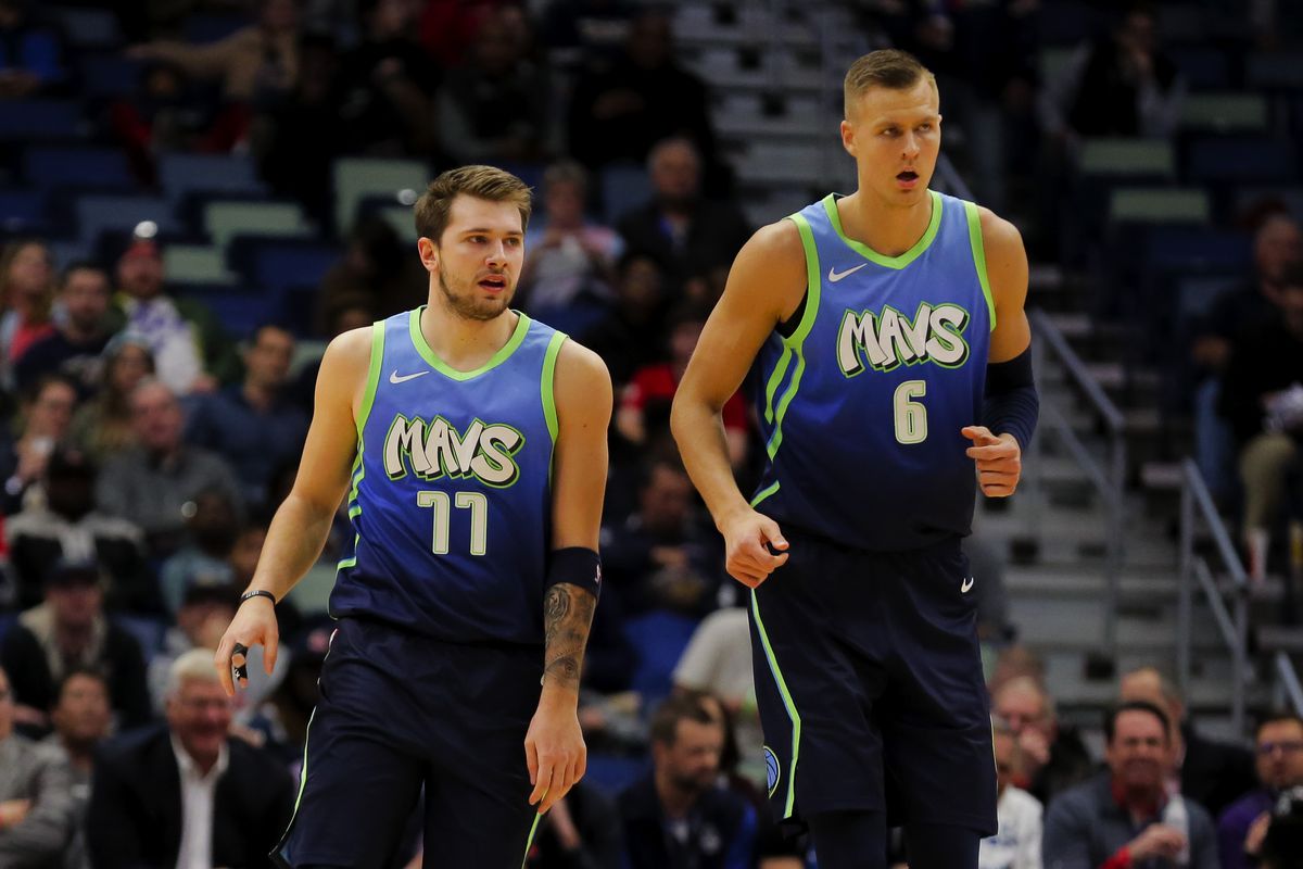 Porzingis and Doncic of the Mavericks