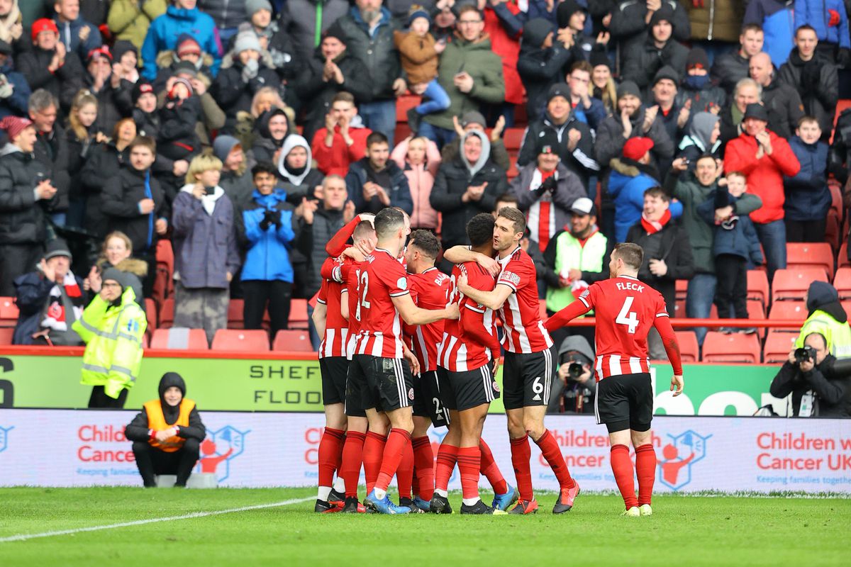 Sheffield United celebrating